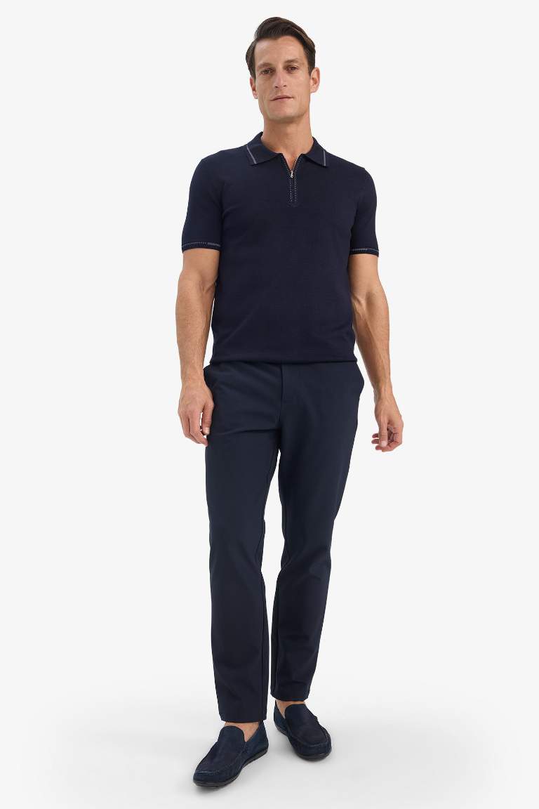 Tailored Regular Fit Kısa Paça Esnek Kumaş Teknik Pantolon