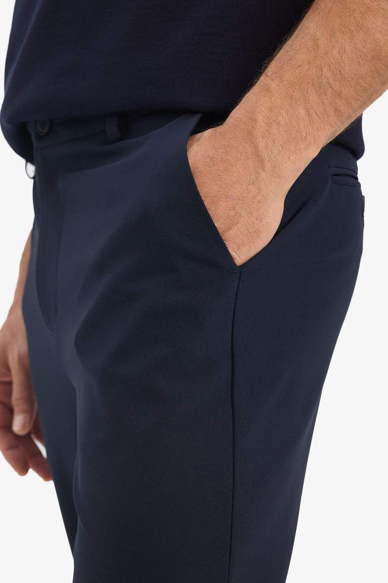 Tailored Regular Fit Kısa Paça Esnek Kumaş Teknik Pantolon