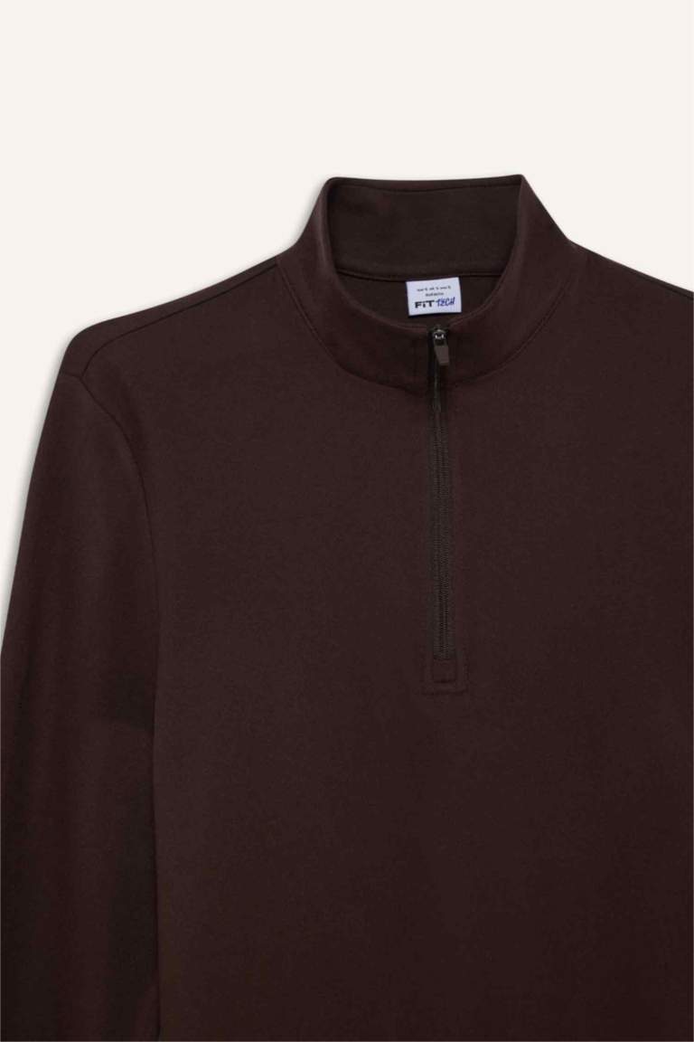 DeFactoFit Standart Fit Dik Yaka Sporcu Sweatshirt