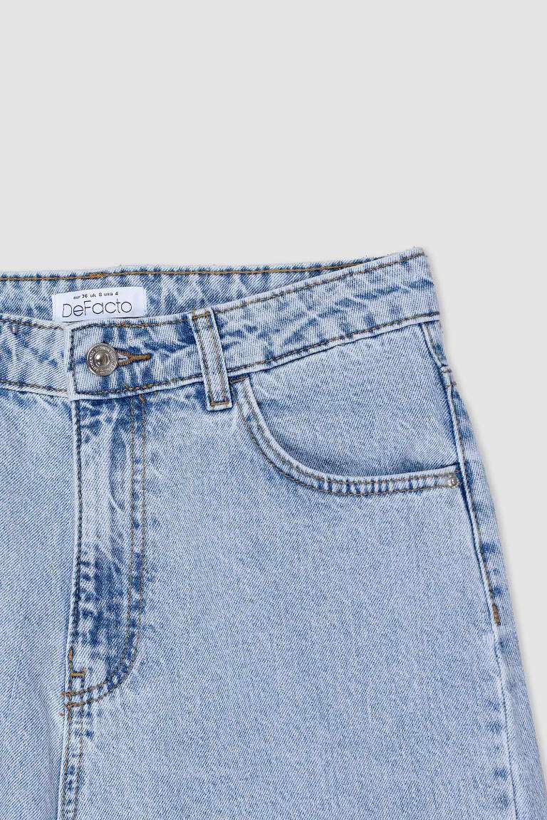 90's Wide Leg High Waist Long Jeans