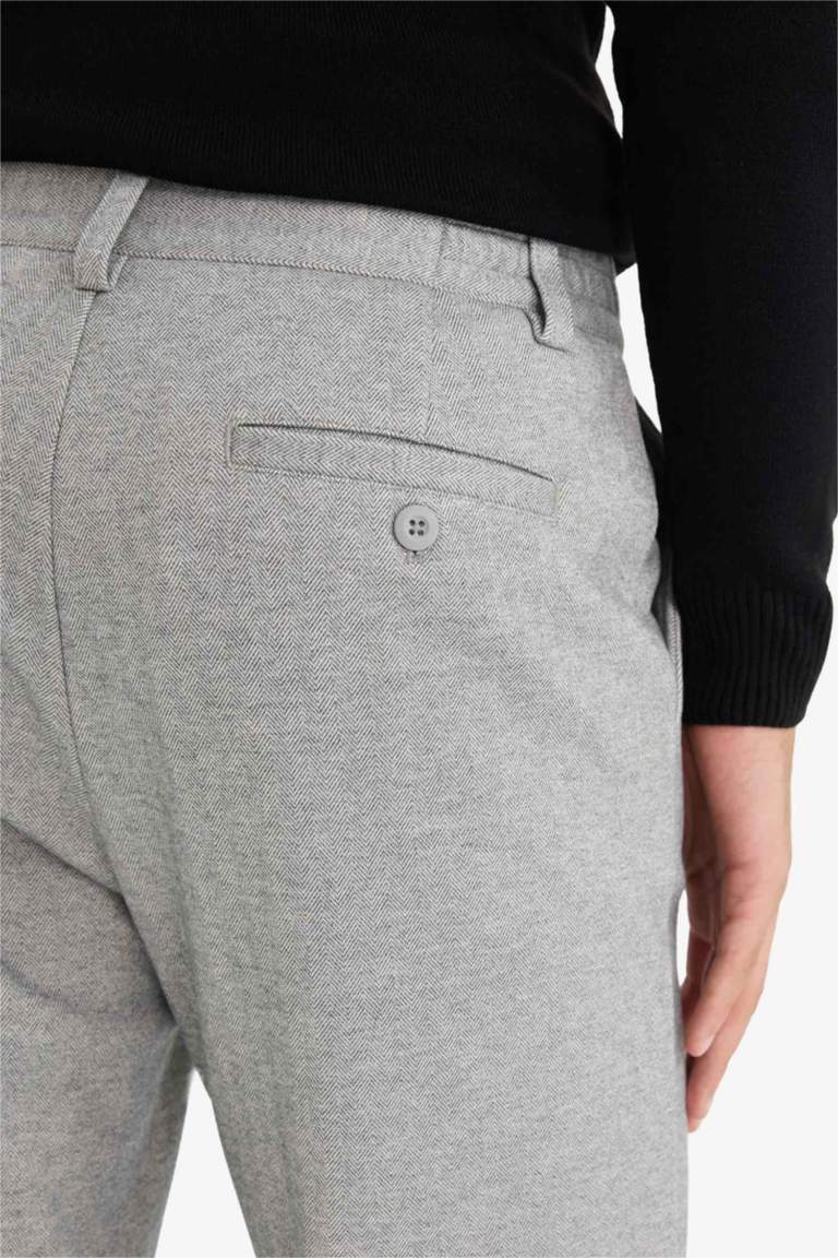 Tailored Regular Fit Düz Paça Penye Pantolon