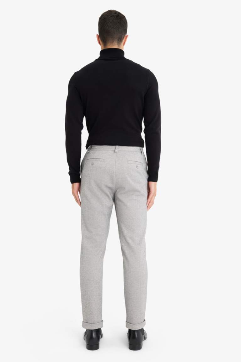 Tailored Regular Fit Düz Paça Penye Pantolon