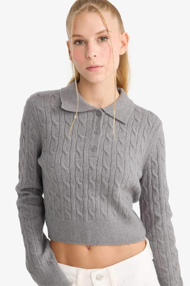 Свитер Coool Slim Fit с узким кроем и воротником поло