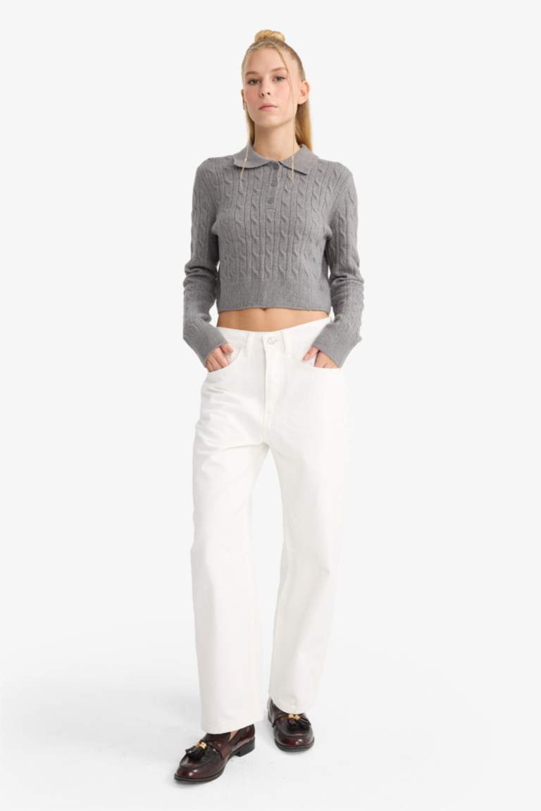 Свитер Coool Slim Fit с узким кроем и воротником поло