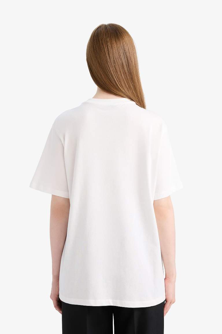 Regular Fit Crew Neck Short Sleeve Tunic