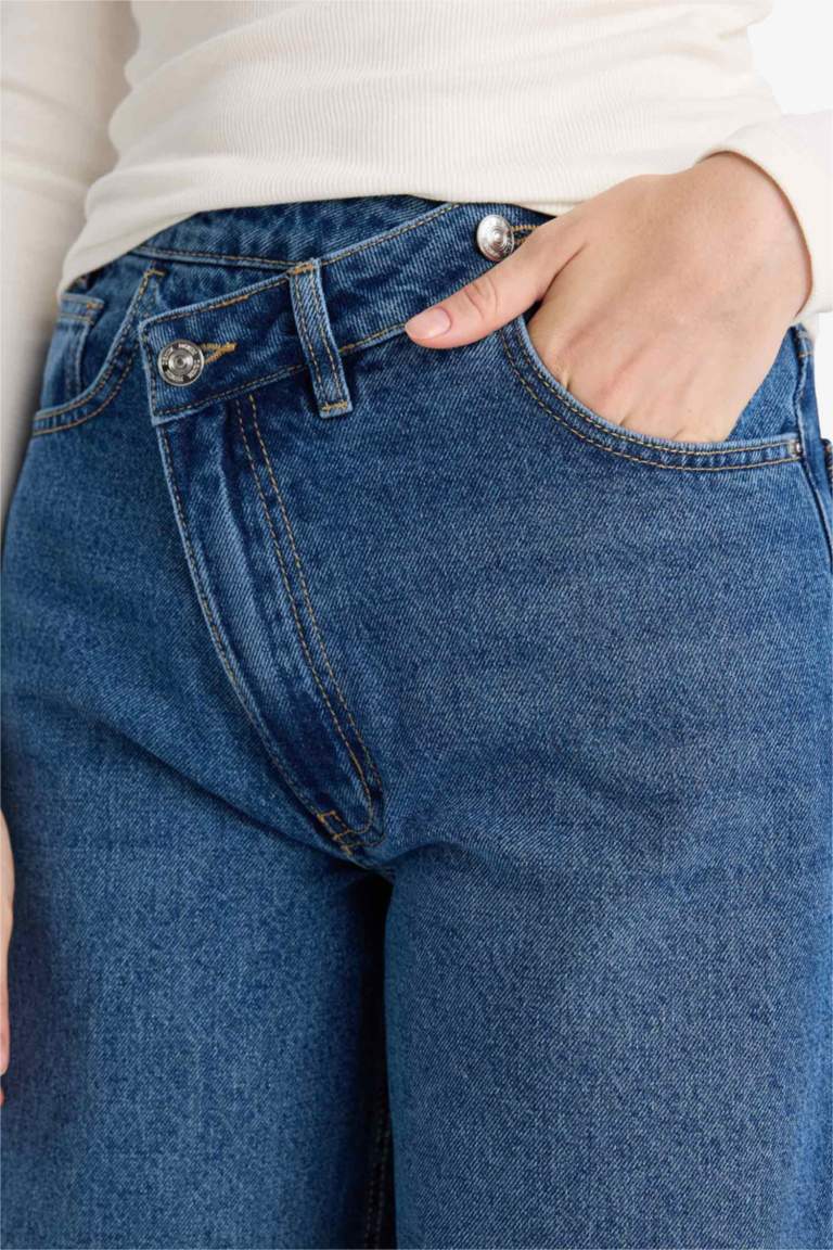 Wide Leg High Waist Straight Leg Long Jeans