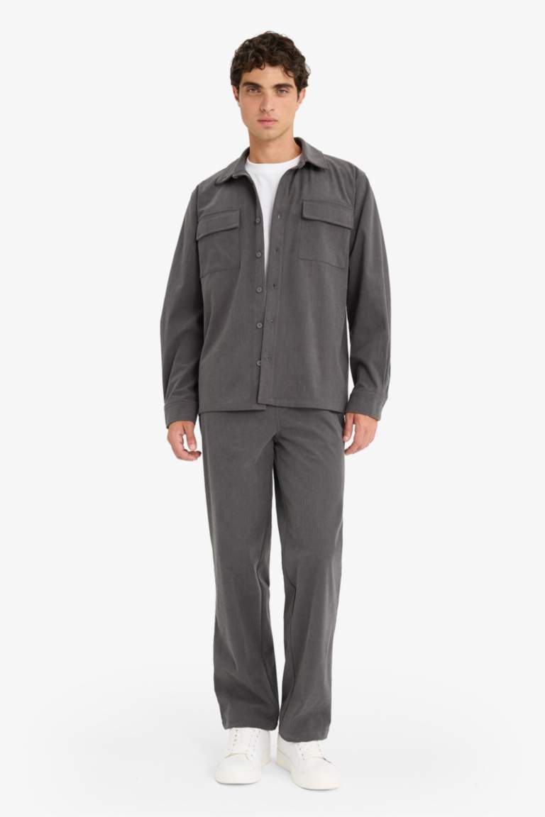 Wide Leg Corduroy Trousers