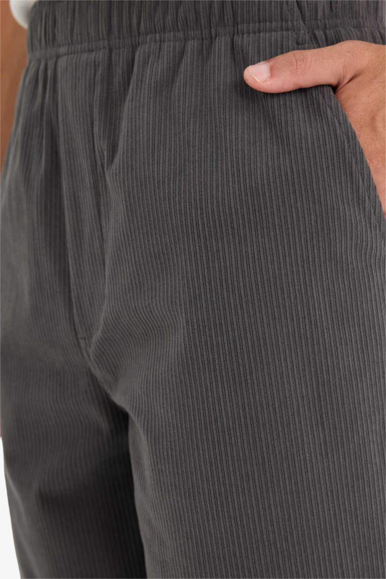 Wide Leg Corduroy Trousers