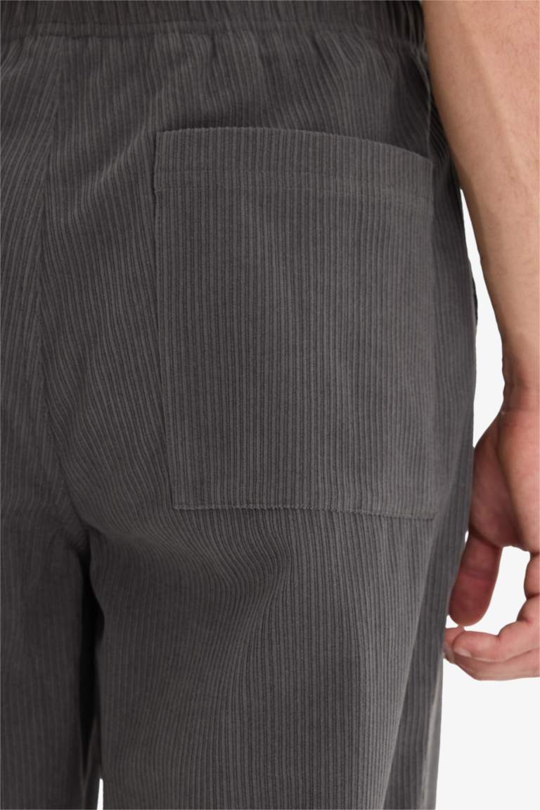 Wide Leg Corduroy Trousers