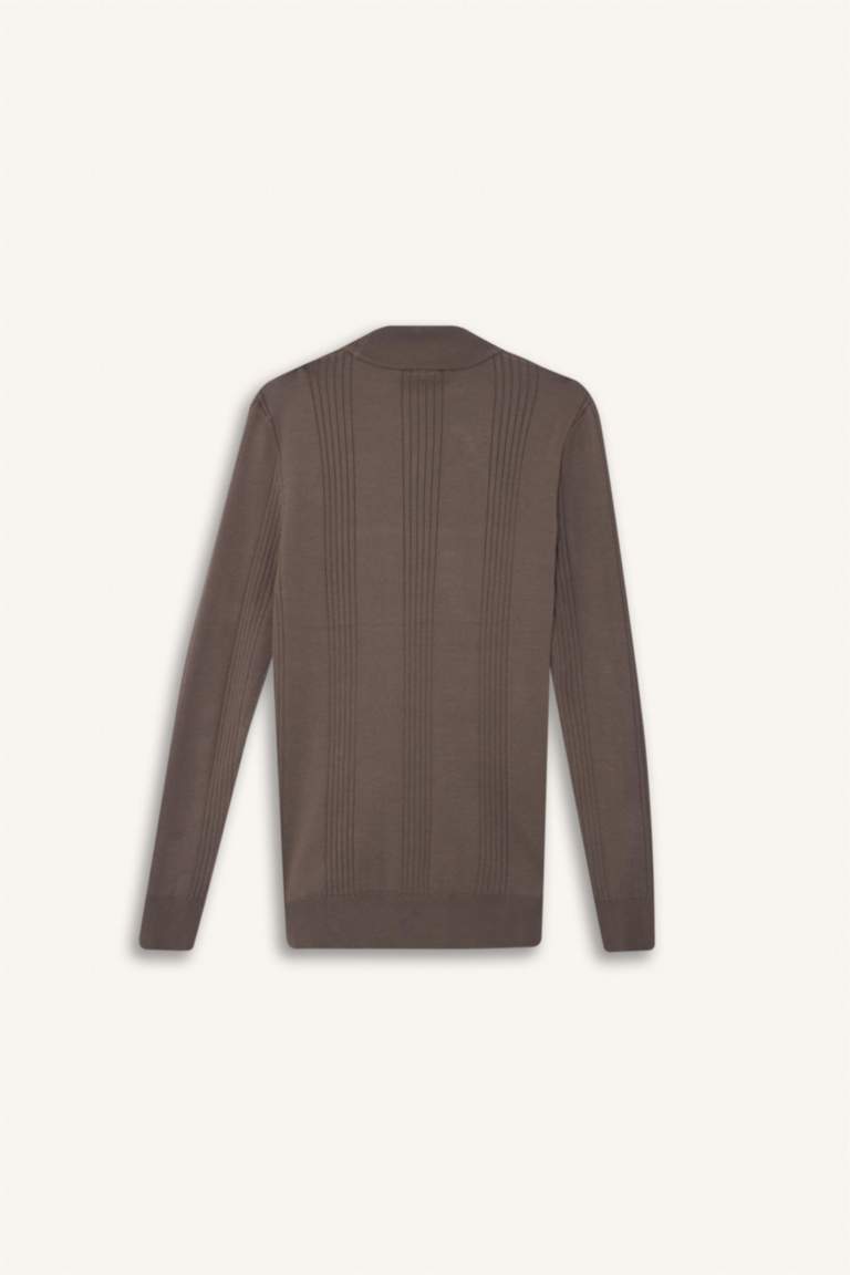 стандарт пішім ұзартылған жаға трикотаж Пулловер