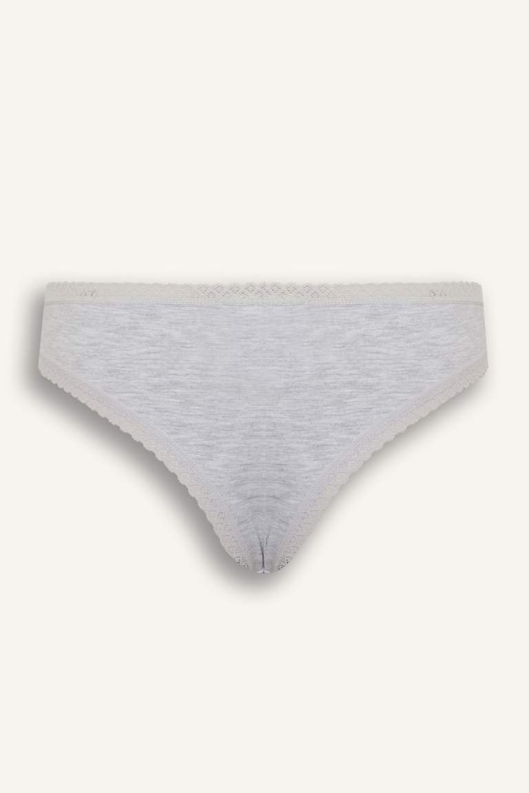 Fall in Love Lace Detailed 3 Piece Brazilian Panties