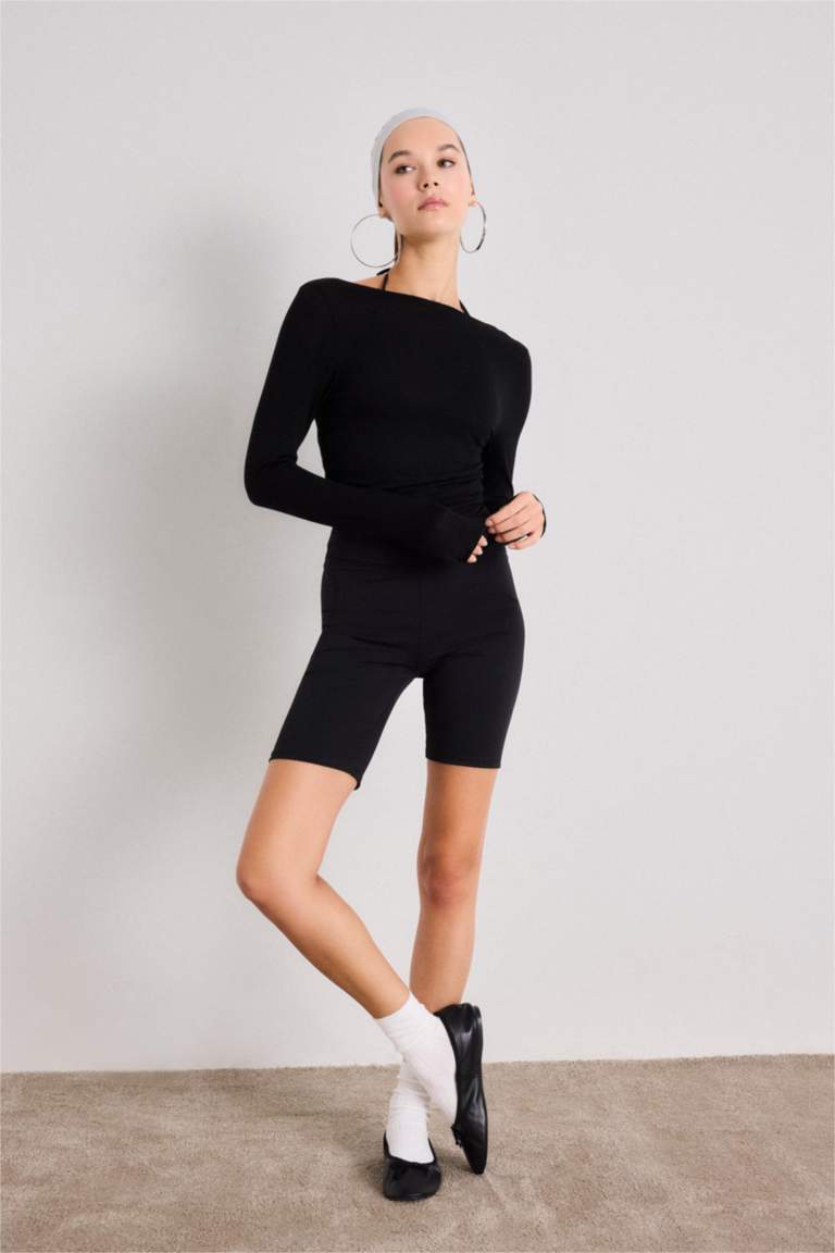 Fall in Love Modal Cashmere Soft Texture Boat Neck Top