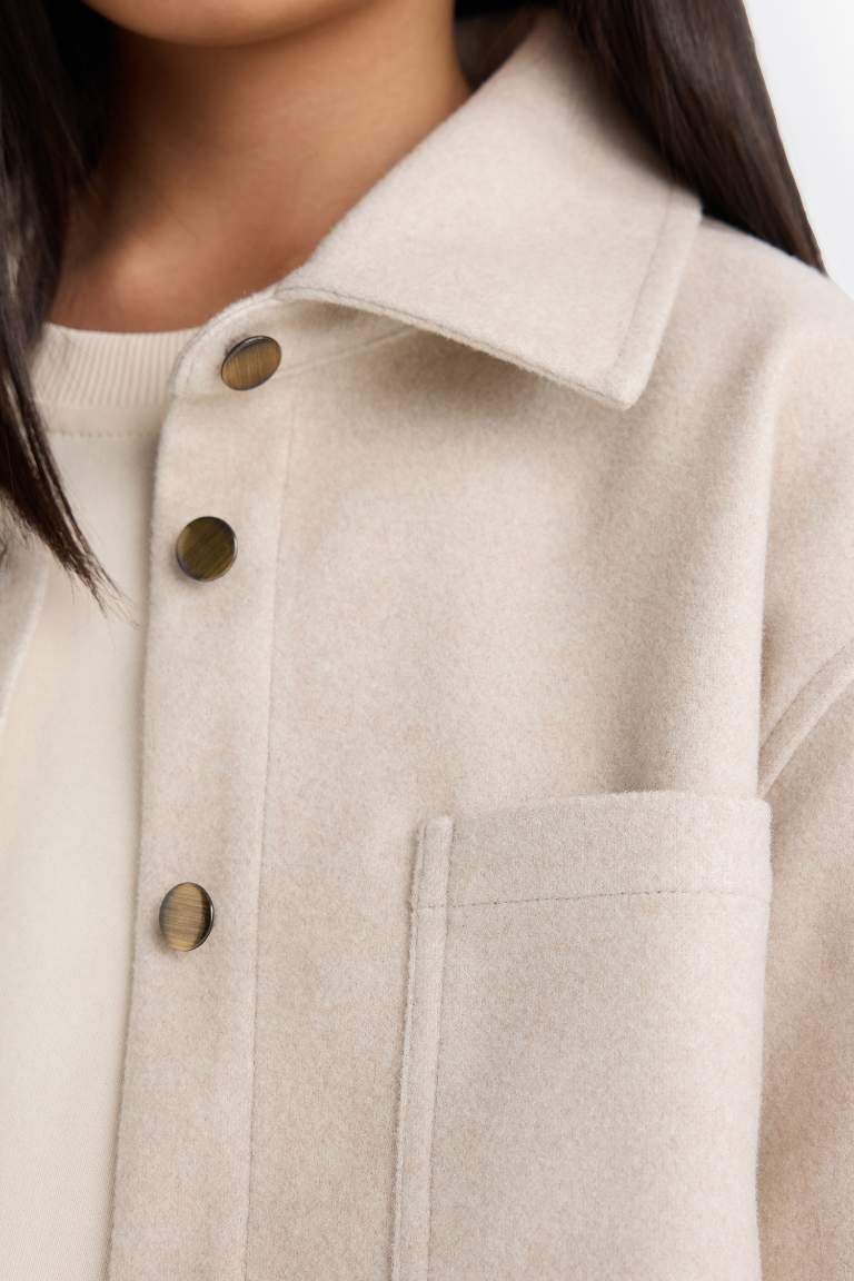 Girl Long Sleeve Buttons Shirt