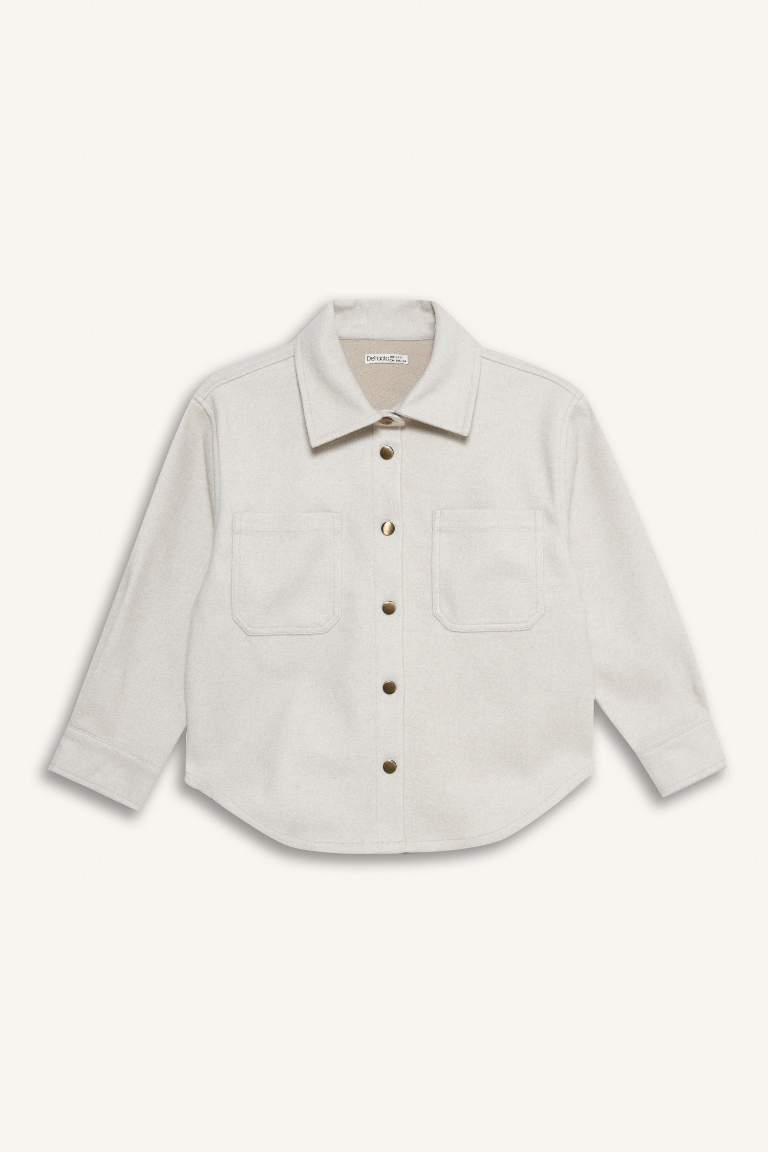 Girl Long Sleeve Buttons Shirt