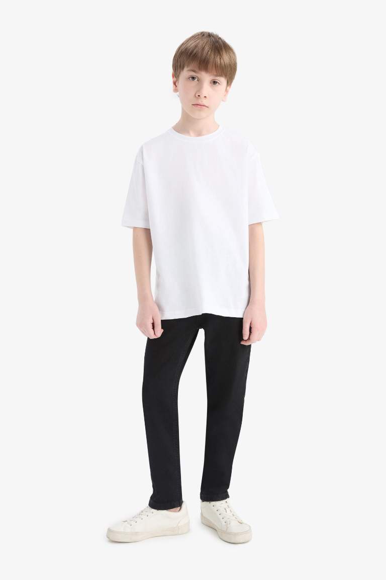 Узкие джинсы Slim Fit с прямыми штанинами для мальчика