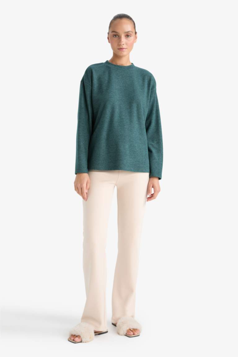 Flare Fit Geniş Paça Termal Tayt