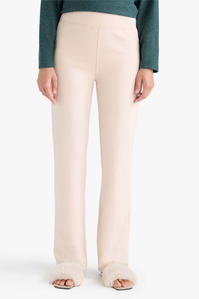 Flare Fit Geniş Paça Termal Tayt