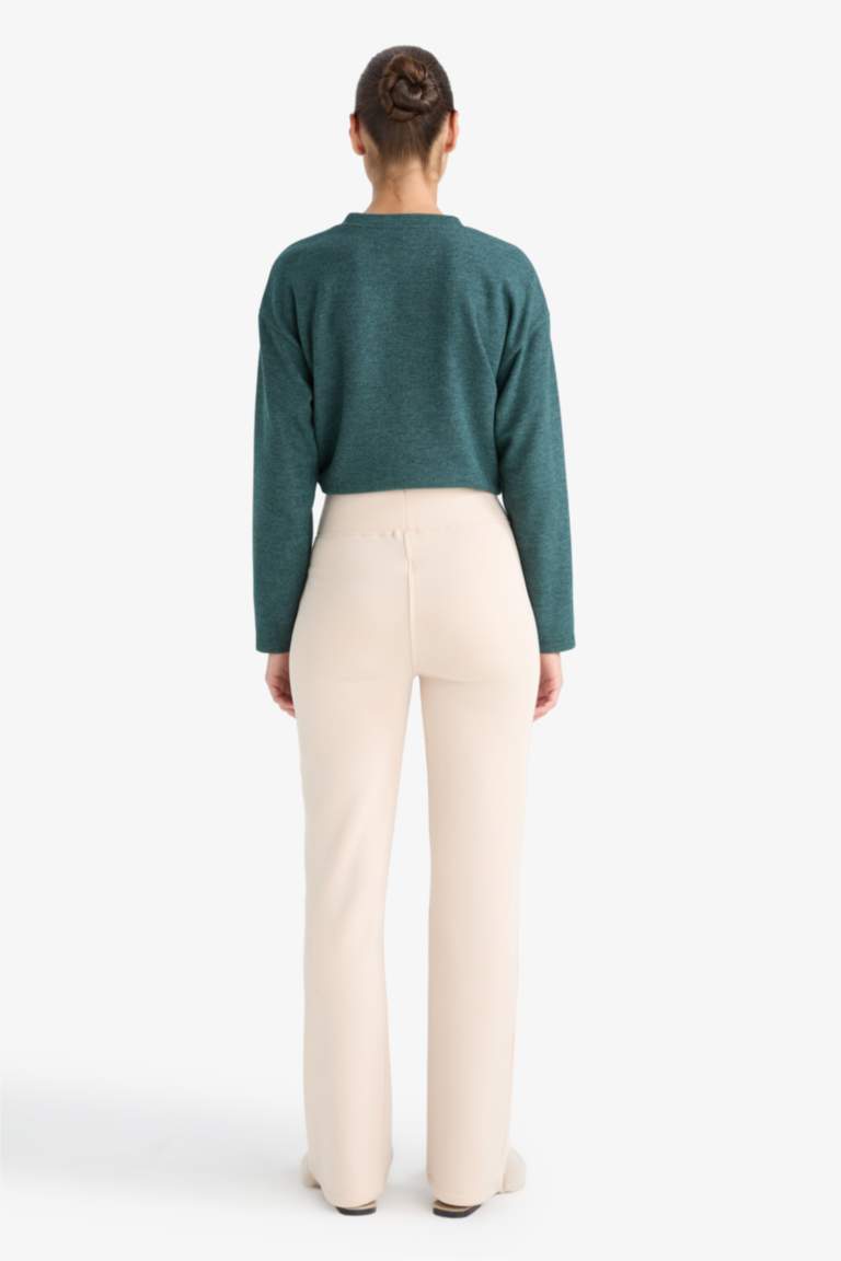 Flare Fit Geniş Paça Termal Tayt