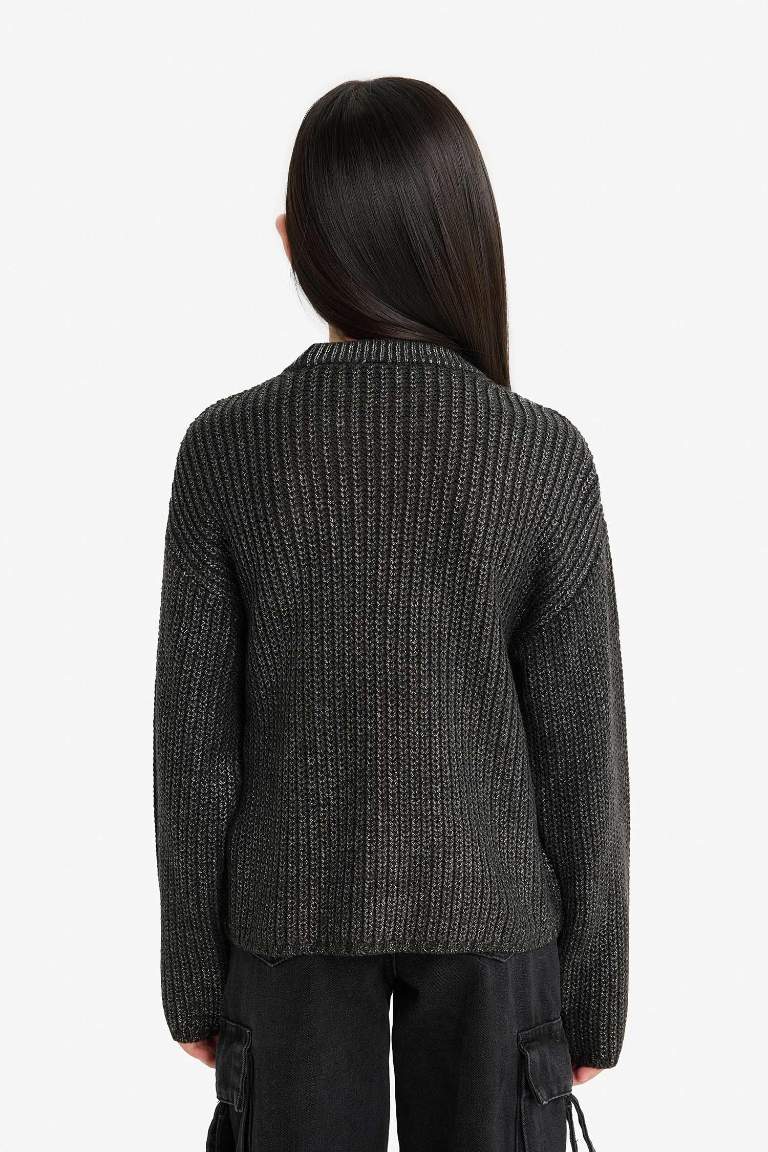 Girl Regular Fit Crew Neck Pullover