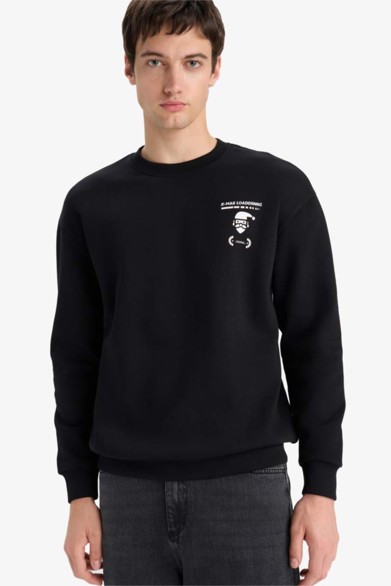 Boxy Fit Printed Sweatshirt