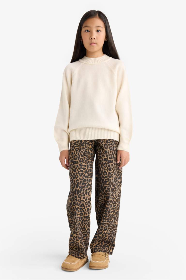 Girl Regular Fit Crew Neck Pullover