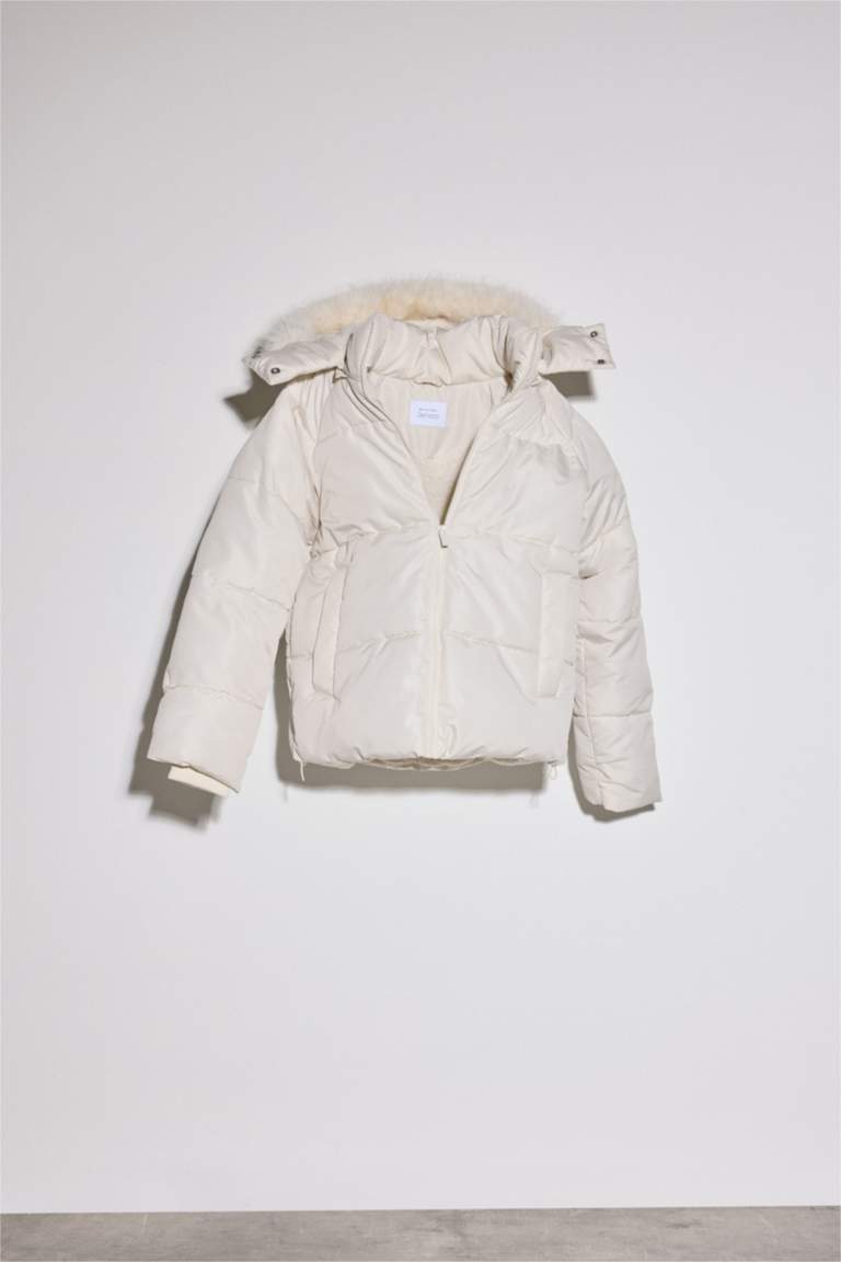 Windproof Regular Fit Hooded Puffer Jacket