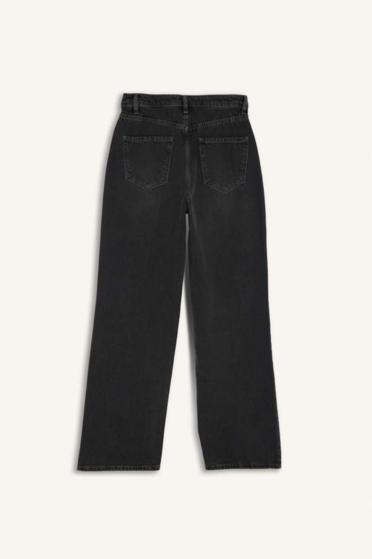 90's Wide Leg Yüksek Bel Uzun Jean Pantolon