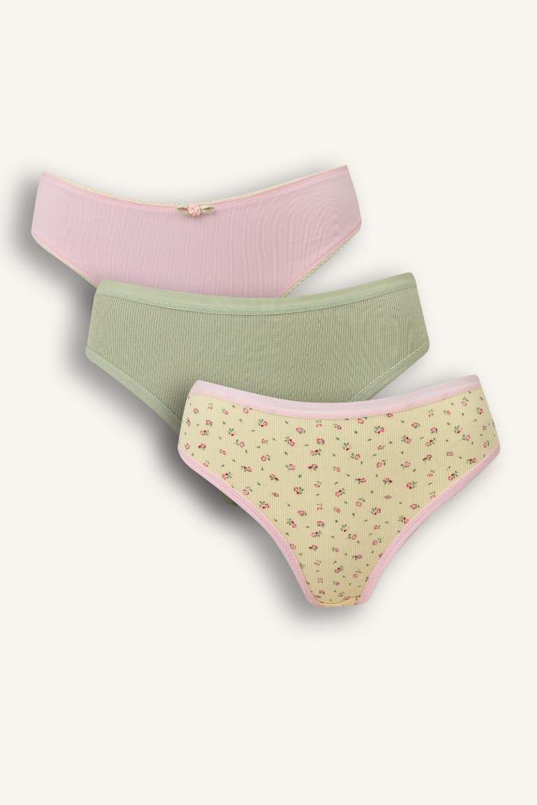 Lot de 3 Culottes slips côtelés de Fall in Love