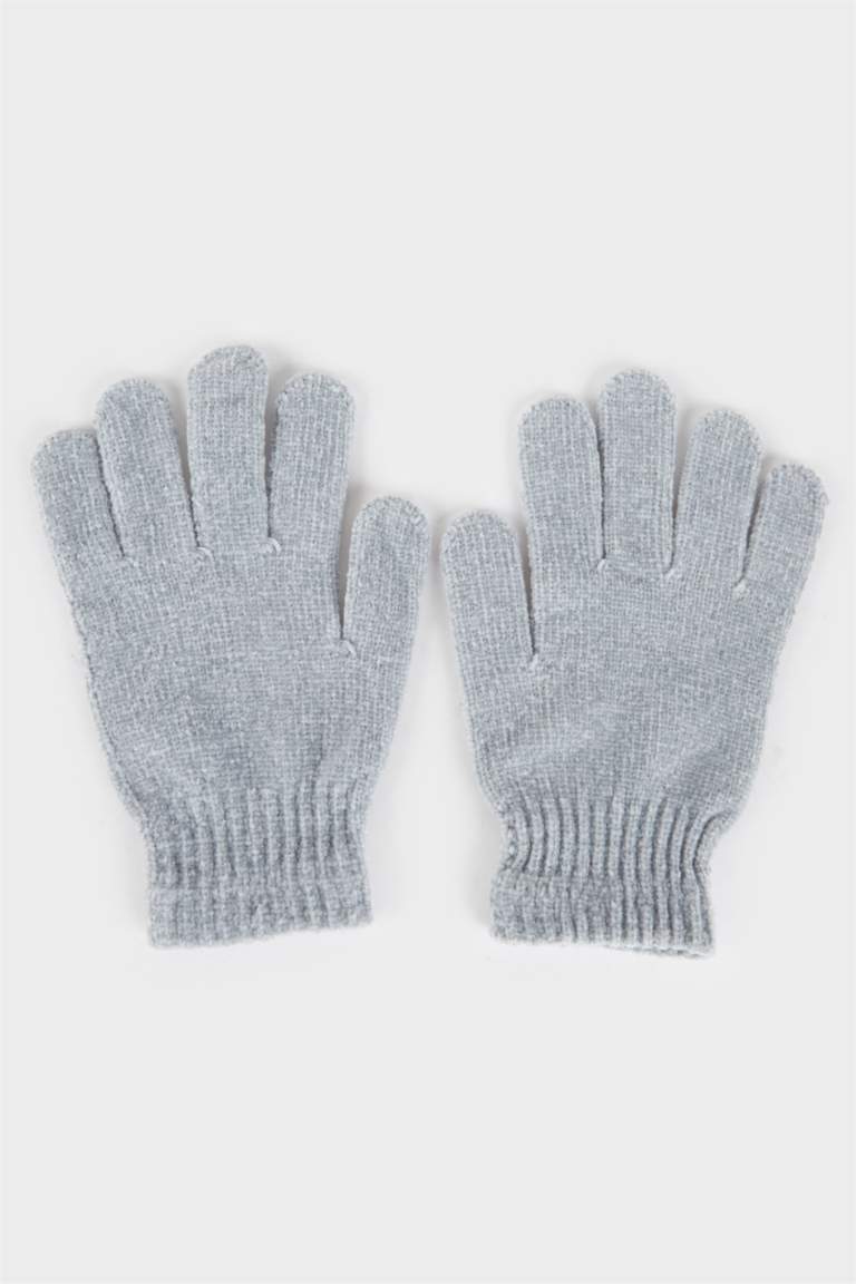 Gants chauds gris pour femme