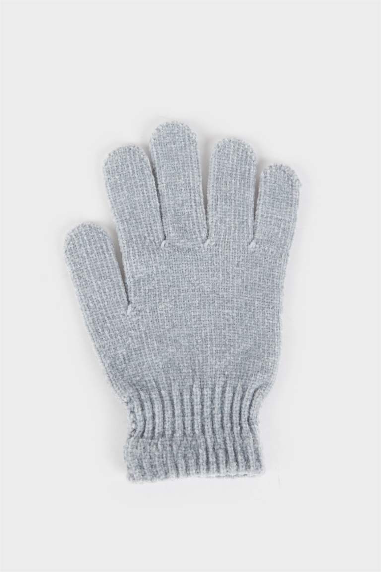 Gants chauds gris pour femme