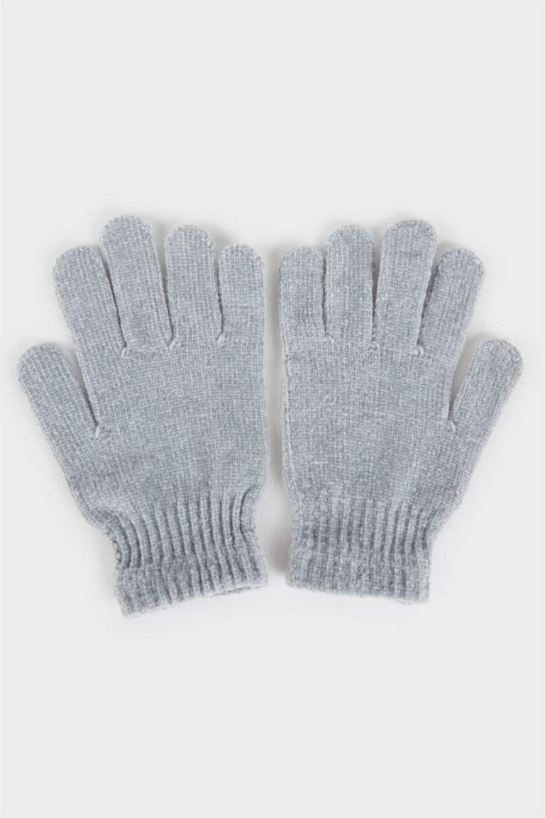 Gants chauds gris pour femme