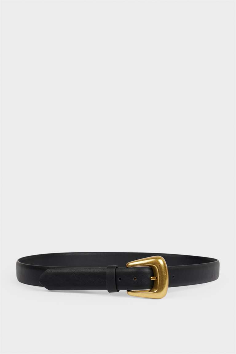 Kadın Suni Deri Jean Kemeri