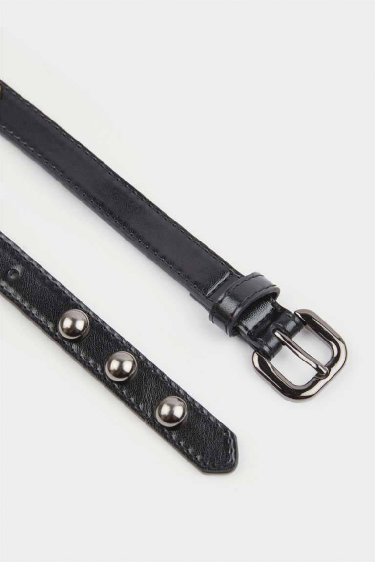 Kadın Suni Deri 2'li Günlük Kemer