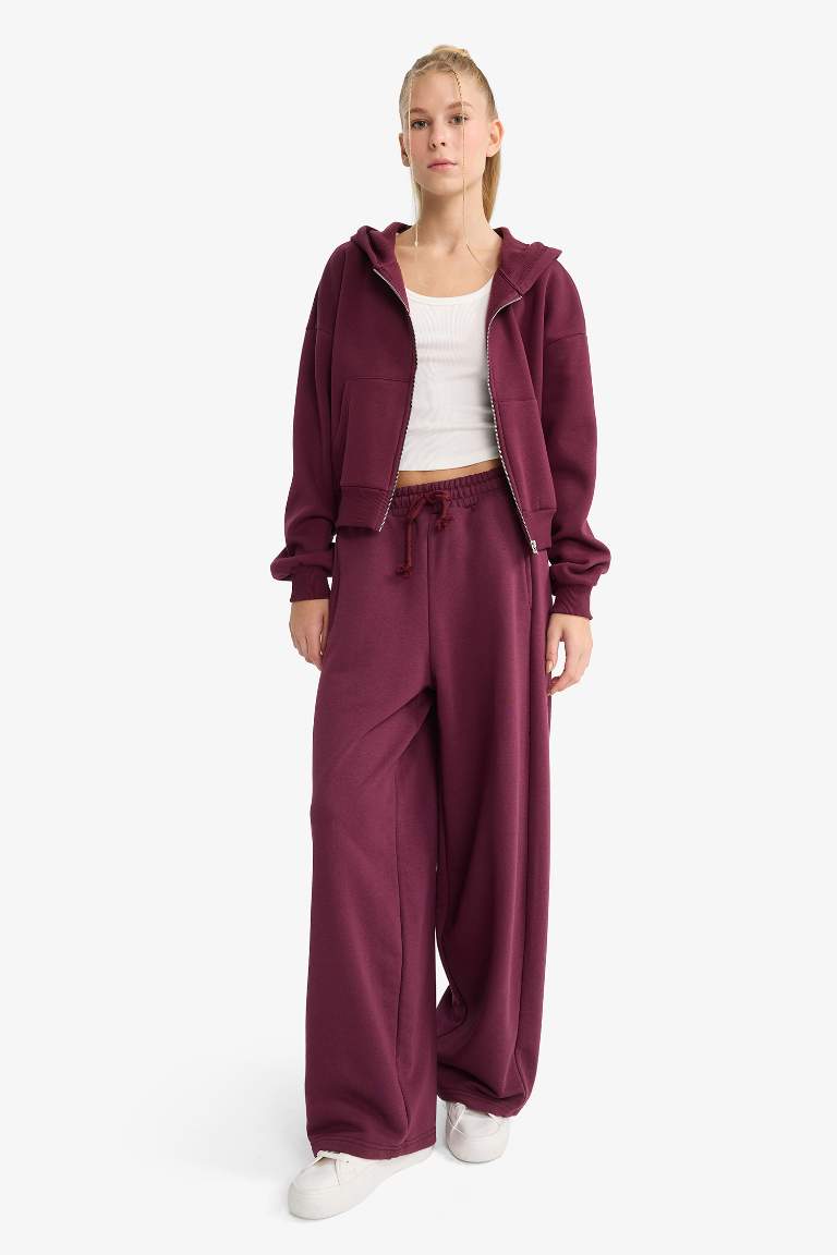 Coool Barrel Fit Beli Bağcıklı Geniş Paça Eşofman Altı