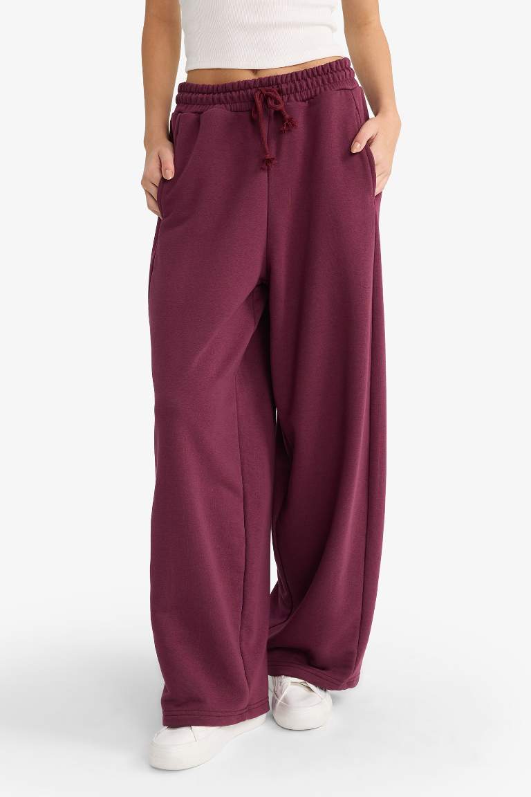 Coool Barrel Fit Beli Bağcıklı Geniş Paça Eşofman Altı