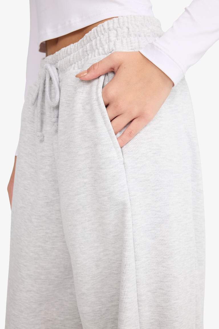 Coool Barrel Fit Beli Bağcıklı Geniş Paça Eşofman Altı