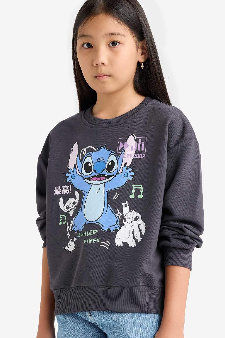 Детская толстовка Disney Lilo & Stitch Relax Fit с круглым вырезом