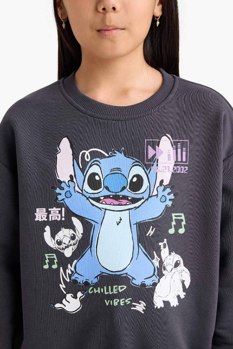 Детская толстовка Disney Lilo & Stitch Relax Fit с круглым вырезом
