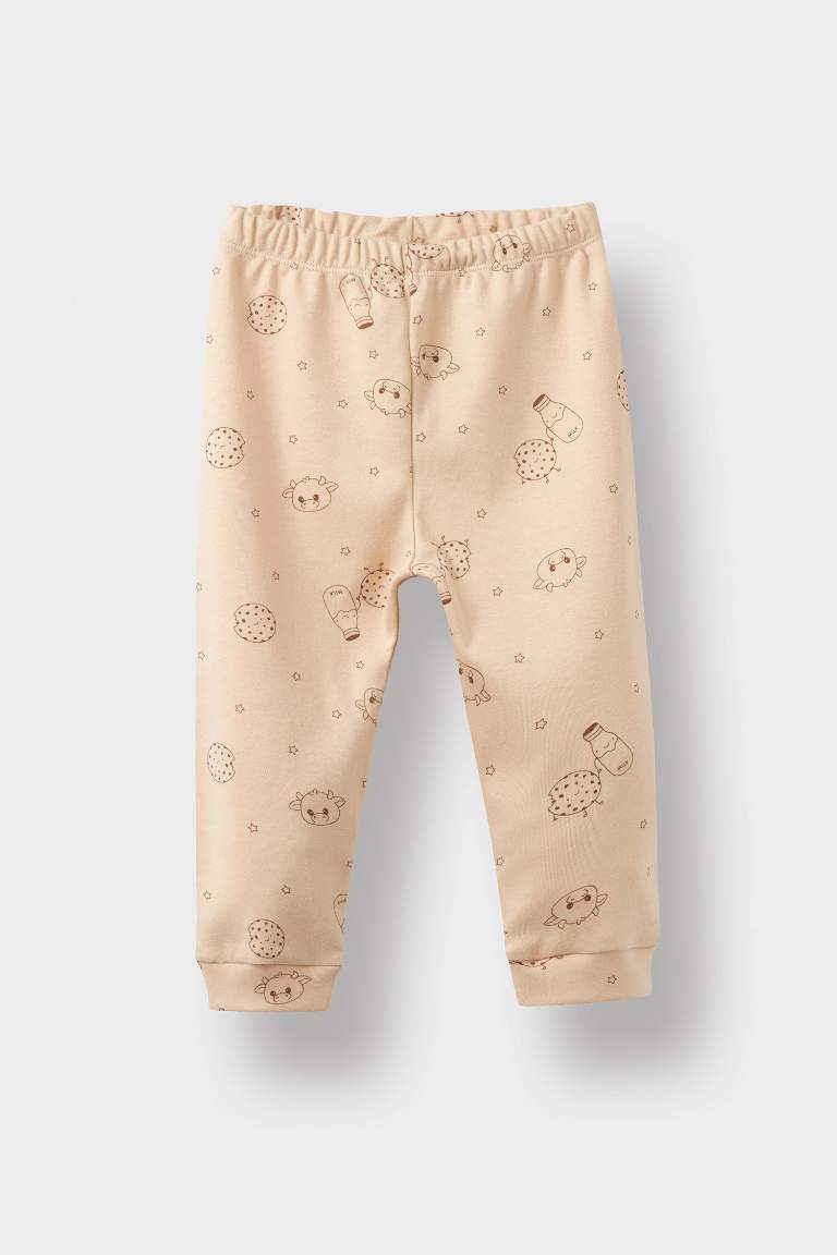 Baby Boy Milk Printed Cotton 2 Piece Pajama Set