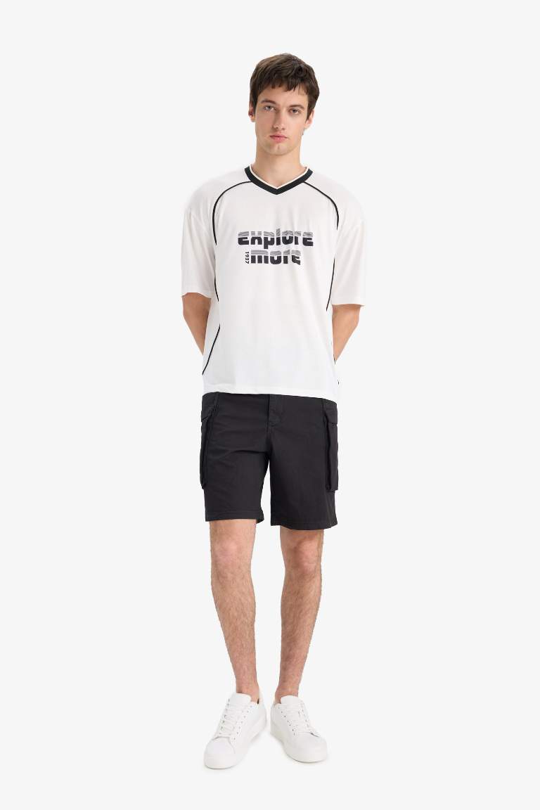 Loose Fit Crew Neck Short Sleeve T-Shirt