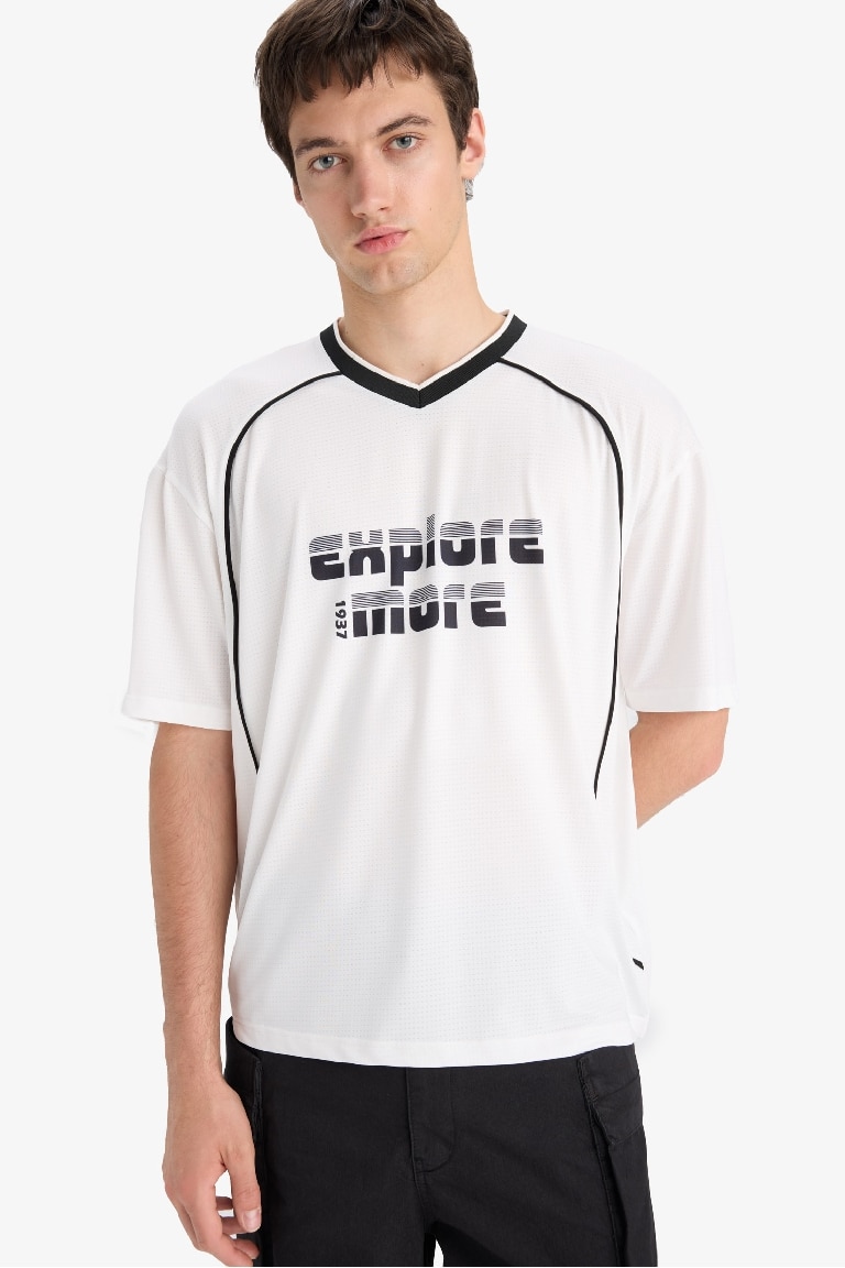 Loose Fit Crew Neck Short Sleeve T-Shirt