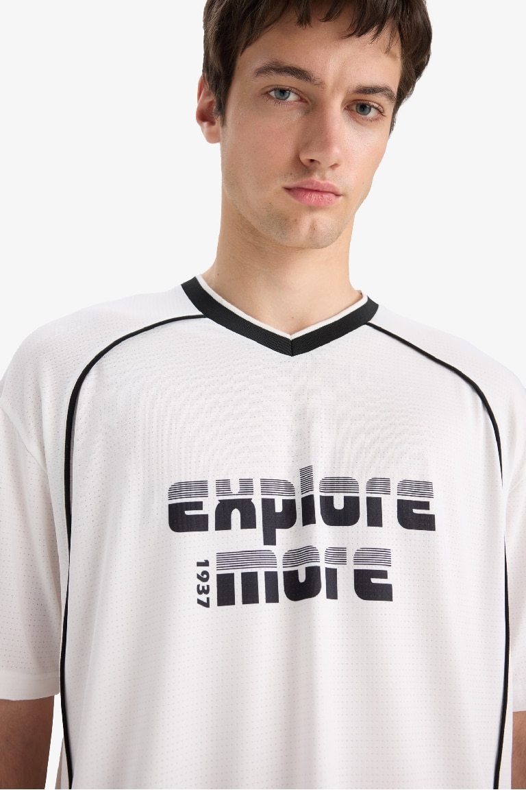 Loose Fit Crew Neck Short Sleeve T-Shirt