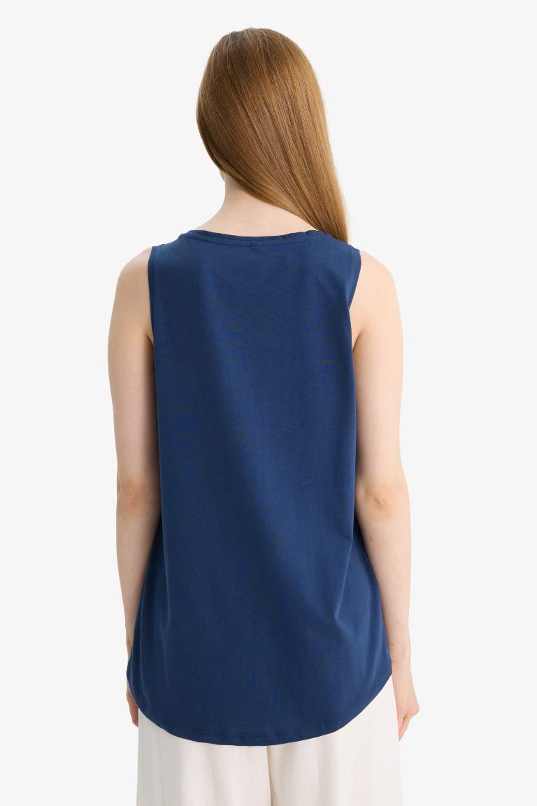 Regular Fit Crew Neck Tank Top