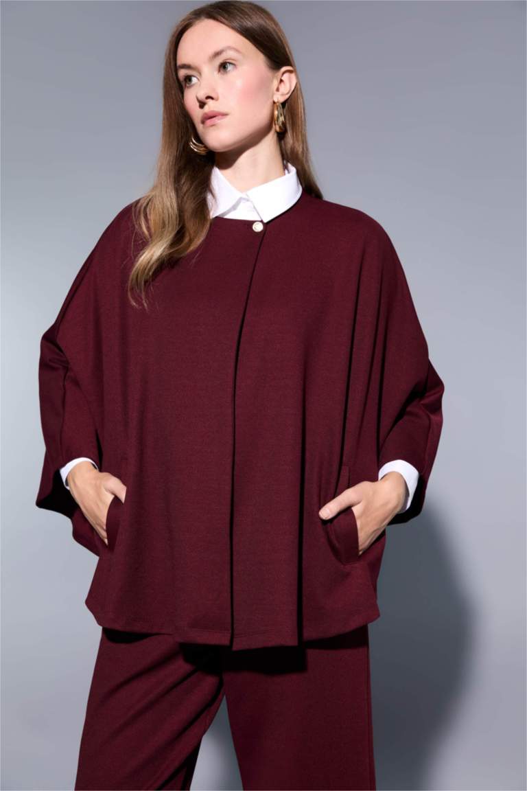 Regular Fit Crew Neck Cardigan