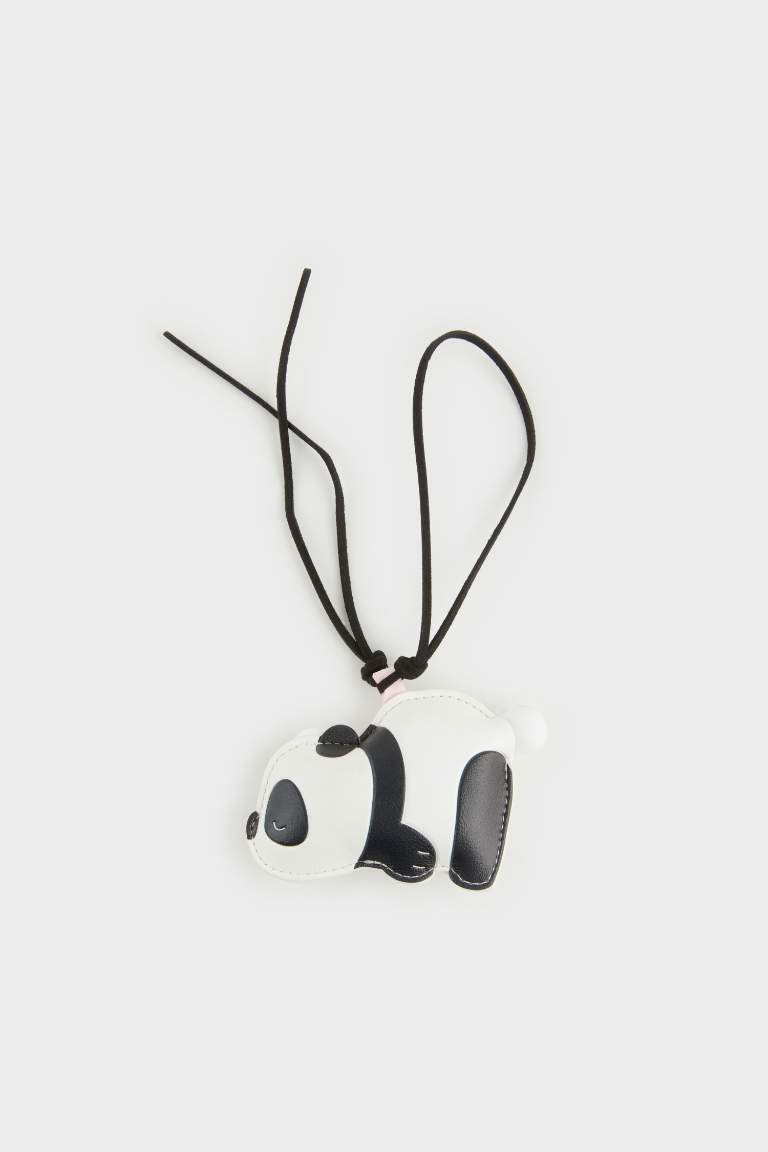 Woman Panda Charm Keychain