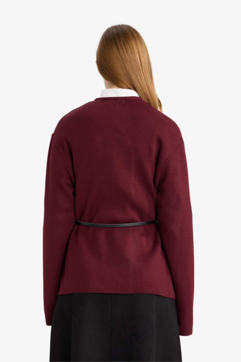 Slim Fit V-Neck Knitwear Cardigan