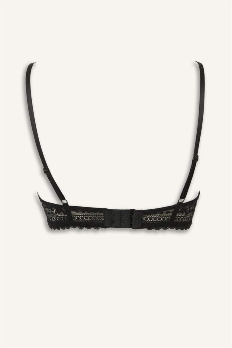 Bağcıklı Dantelli Kapsız Pedsiz Balenli Bralet Fall in Love