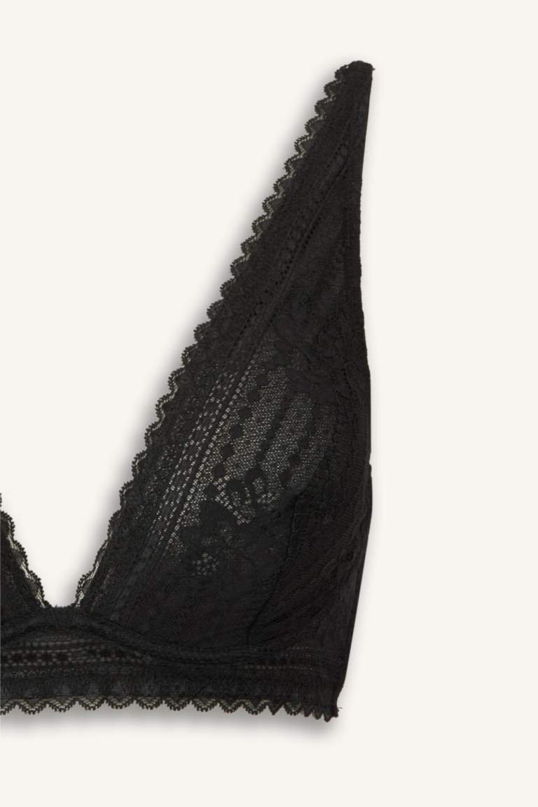 Bağcıklı Dantelli Kapsız Pedsiz Balenli Bralet Fall in Love