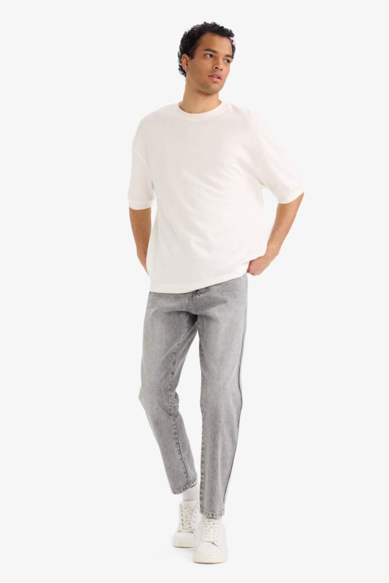 90's Slim Fit Düz Paça Jean Pantolon