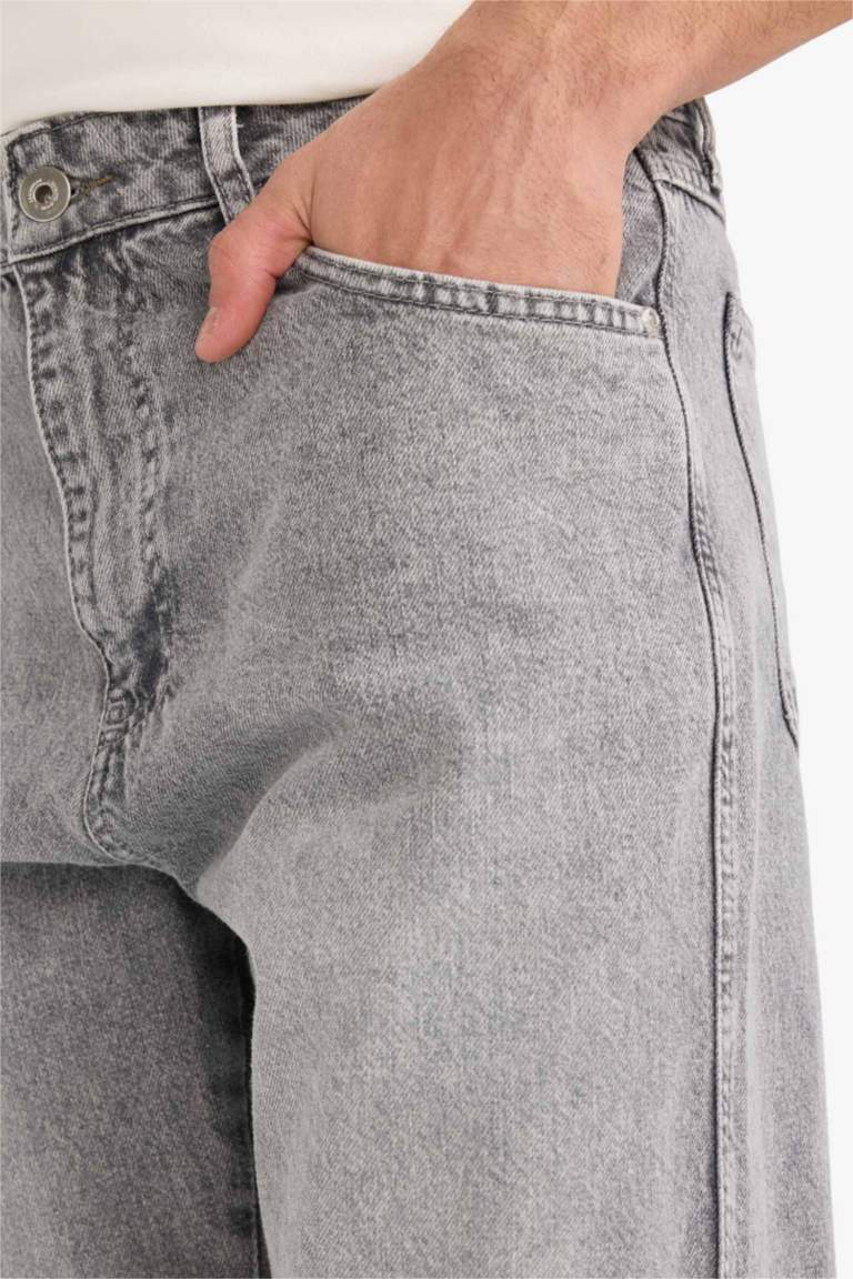 90's Slim Fit Düz Paça Jean Pantolon